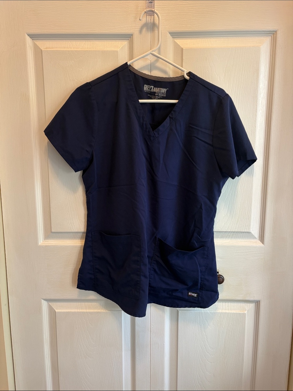 Grey's Anatomy Navy V-Neck Medical Scrub Top